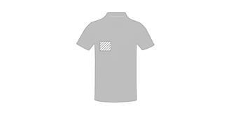 Polo manches courtes pour homme en coton Bigo - Marquage poitrine droite