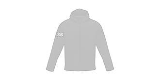 Veste Soft Shell recyclée homme Coltion - Marquage manche droite