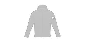 Veste Soft Shell recyclée homme Coltion - Marquage manche gauche