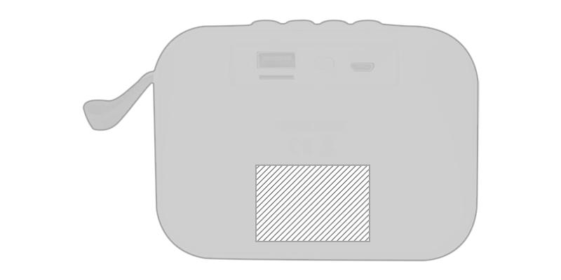 OBG.PUB - Haut-Parleurs Bluetooth en plastique Triko - Marquage Recto Haut-Parleurs Bluetooth en plastique Triko - Marquage Recto