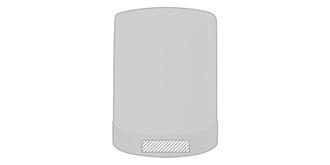 Haut-Parleurs en plastique avec base bambou Malox - Marquage Recto