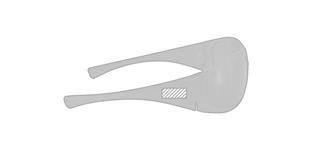 Lunettes de Soleil à monture en plastique Perpia - Marquage branche droite