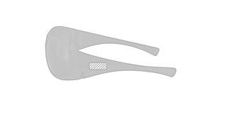 Lunettes de Soleil à monture en plastique Perpia - Marquage branche gauche