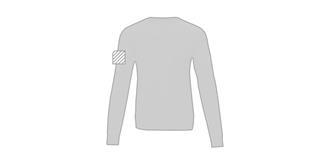 Pull ras de cou pour homme en coton Zen - Marquage manche droite