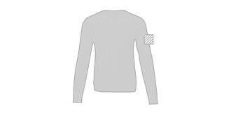 Pull ras de cou pour homme en coton Zen - Marquage manche gauche