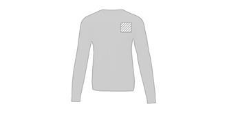 Pull ras de cou pour homme en coton Zen - Marquage poitrine droite