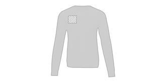 Pull ras de cou pour homme en coton Zen - Marquage poitrine gauche