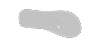 Tongues épaisses authentique en polyester Caemon - A l'avant