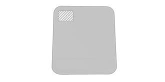 Tapis Souris antidérapant en similicuir Gang - A l'avant