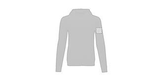 Sweat à capuche zippé pour homme Therono - Marquage manche gauche