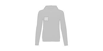 Sweat à capuche zippé pour homme Therono - Marquage poitrine droite