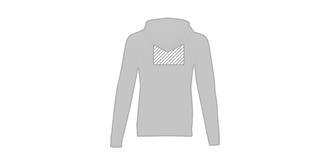 Sweat à capuche zippé pour homme Therono - Marquage Verso