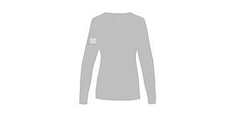 Pull à col ras du cou pour femme Merrita - Marquage manche droite