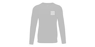 Pull à col ras du cou pour homme Merrito - Marquage poitrine gauche