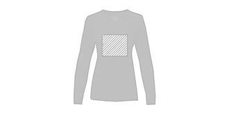 Pull col en V pour femme en Nylon Stantona - Marquage Recto