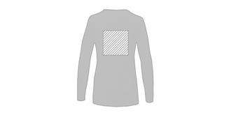 Pull col en V pour femme en Nylon Stantona - Marquage Verso