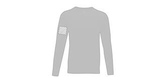 Pull col en V pour homme en nylon Stantoni - Marquage manche droite