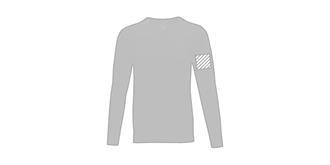 Pull col en V pour homme en nylon Stantoni - Marquage manche gauche