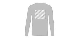 Pull col en V pour homme en nylon Stantoni - Marquage Verso