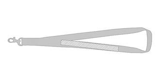 Lanyard en Polyester avec mousqueton en métal Nec - Impression à l'intérieur