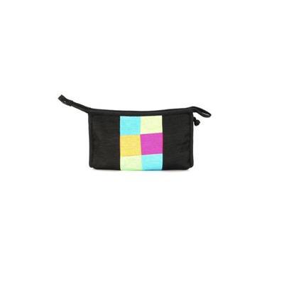 Trousse microfribe avec doublure en tissu Casley Noir
