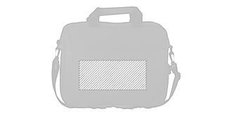 Sac porte-documents en polyester 300D Leskes - Marquage Recto