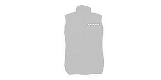 Bodywarmer matelassé homme en polyester Pallaggia - Marquage poitrine gauche