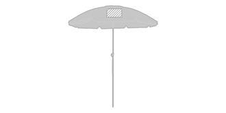 Pare-soleil à 8 panneaux en nylon Moctar - Impression 1er pan du parapluie