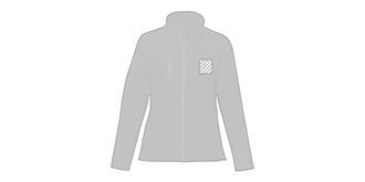 Veste pour femme en polyester de couleur noir Orio - Marquage poitrine gauche