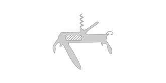 Canif Multi-usages en acier inox Capello - Marquage Recto