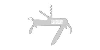 Canif Multi-usages en acier inox Capello - Marquage Verso