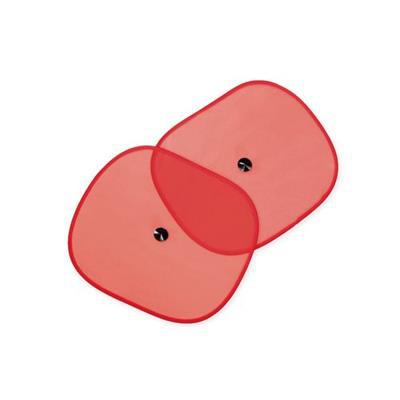 OBG.PUB - Ensemble de 2 pare-soleils en polyester Vents Rouge Ensemble de 2 pare-soleils en polyester Vents Rouge