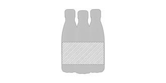 Bouteille en acier inoxydable de 790 ml Thyms - Marquage autour