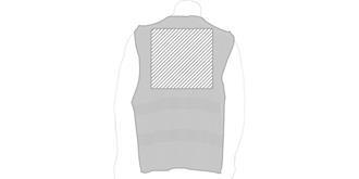 Gilet de sécurité réfléchissant en polyester Kriss - Marquage Verso