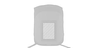 Sac à dos avec connexion USB polyester Ksarty - Marquage Recto