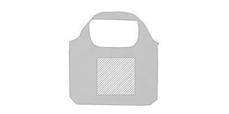 Sac léger pliable en polyester 190T Kareny - Marquage Recto