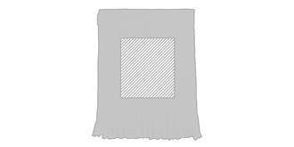 Écharpe à franges polaire doux 200g/m2 Softy - Marquage Recto