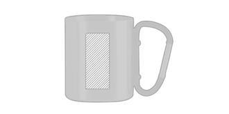 Tasse de 230 ml en acier inoxydable Wisti - Marquage Recto