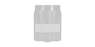 Bidon robuste de 650 ml en aluminium Juycs - Marquage autour