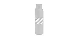 Bidon robuste de 650 ml en aluminium Juycs - Marquage Recto