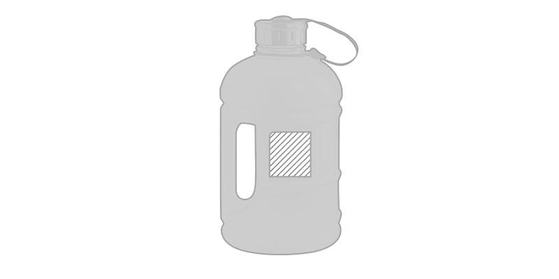 OBG.PUB - Bidon 1890 ml en Plastique PET Desotro - Marquage Recto Bidon 1890 ml en Plastique PET Desotro - Marquage Recto