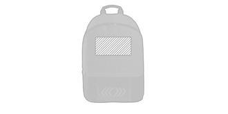 Sac à dos en polyester robuste Hasron - Marquage Recto