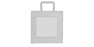 Sac brillant en intissé laminé/métal Sarsy - Marquage Recto