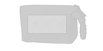 Trousse de rangement écologique en coton Basity - Marquage Recto