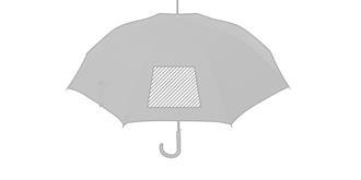 Parapluie élégant avec ouverture automatique Royls - Impression 1er pan du parapluie