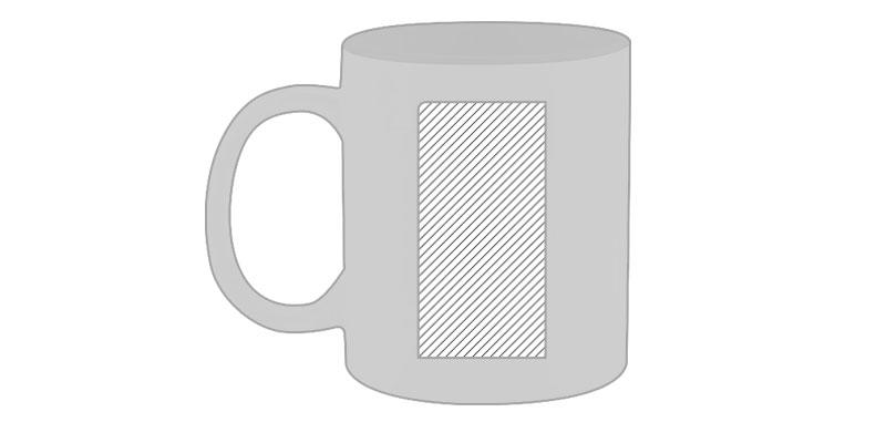 OBG.PUB - Tasse en céramique de couleur blanc Loomta - Impression Droite Tasse en céramique de couleur blanc Loomta - Impression Droite