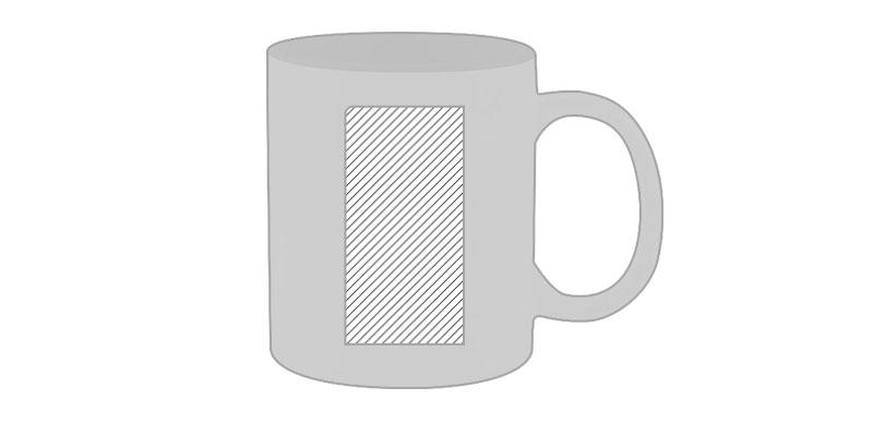 OBG.PUB - Tasse en céramique de couleur blanc Loomta - Impression Gauche Tasse en céramique de couleur blanc Loomta - Impression Gauche