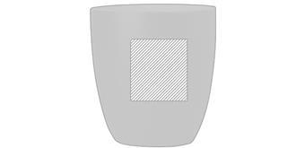 Tasse en céramique couleur mate Maserye - A l'avant