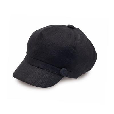 Casquette en matière de lin pour femme Dana Noir