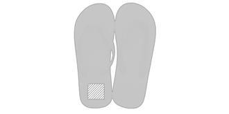 Paire de Tongue en matière PVC Brasileiras - Marquage Recto